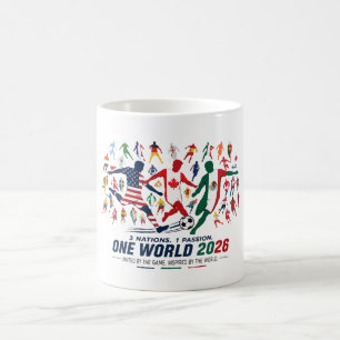 2026 Weltfußball-Einheit: 3 Nationen 1 Leidenschaf Kaffeetasse