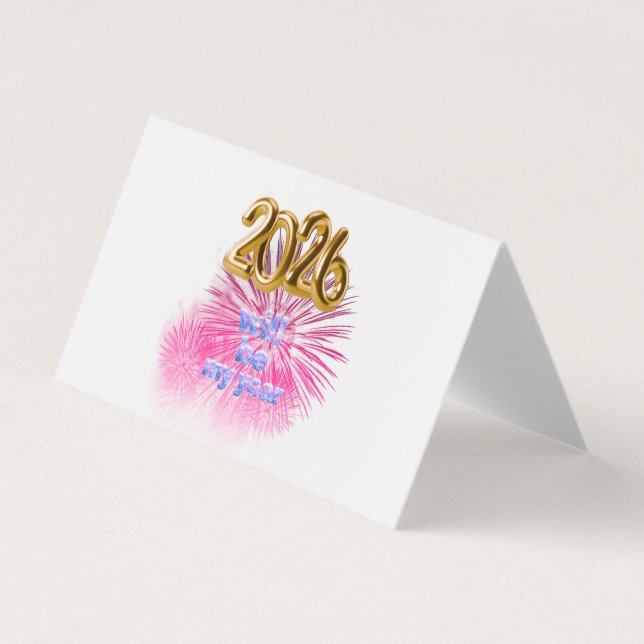 2026 Will Be My Year Visitenkarten (Vorderseite)