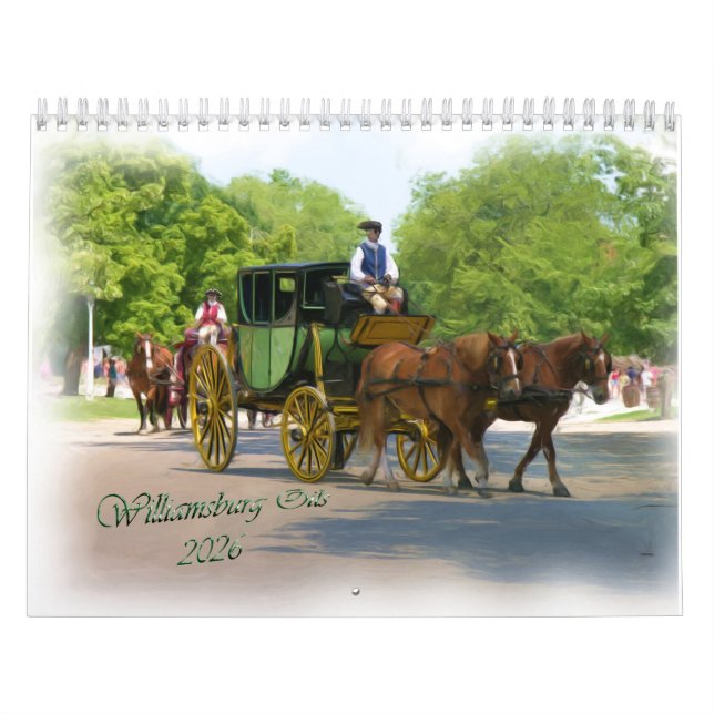 2026 Williamsburg Oils Calendar Kalender (Titelbild)