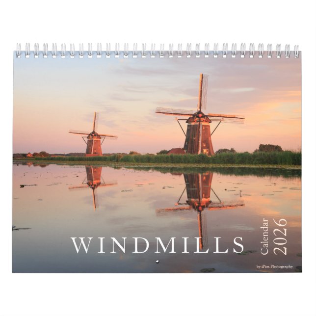 2026 windmills photography in the Netherlands  Kalender (Titelbild)