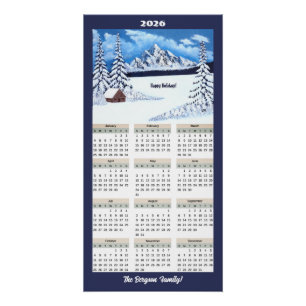 2026 Winter Wonder Kalender Poster