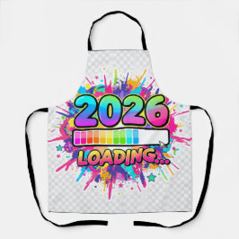 2026 Wird geladen... Fortschrittsbalken-Aufkleber Schürze