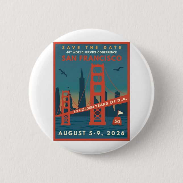 2026 WSC 40 Gedenkbutton Button (Vorderseite)