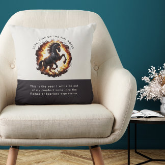 2026 Year of the Fire Horse Motivational Quote Kissen
