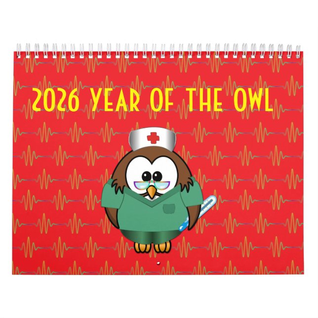 2026 year of the owl calendar kalender (Titelbild)