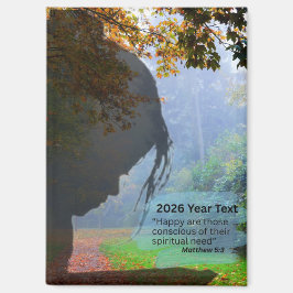 2026 Year Text Meditating Magnet