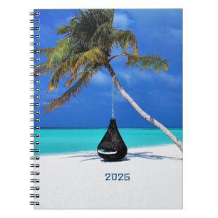 2026 Ziele Strand und Palme Magnetisch Trocken abw Notizblock
