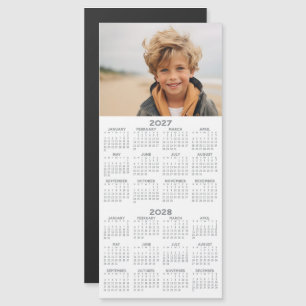 2027 2028 Kalender mit Foto 2-Jahres-Magnetkarte Magnetkarte