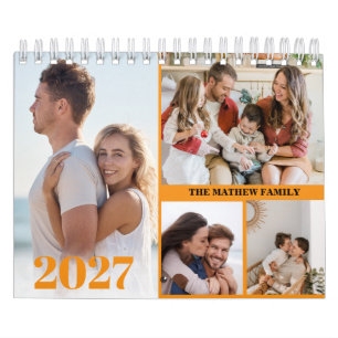 2027 Benutzerdefinierter Foto-Kalender Einfach Sel Kalender