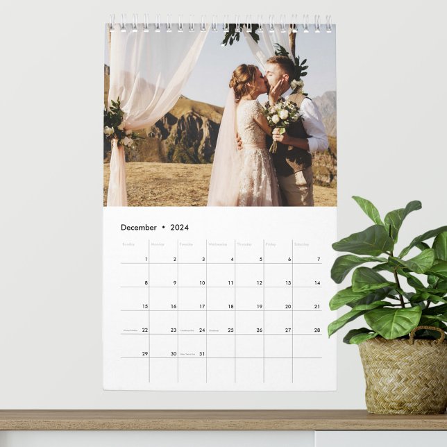 2027 Benutzerdefinierter Hochzeitsfoto-Chic-Script Kalender (Von Creator hochgeladen)