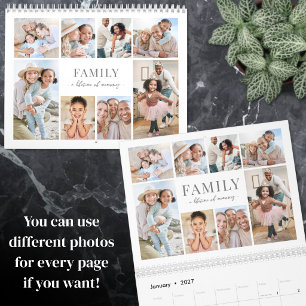 2027 Benutzerdefiniertes Familienfoto Kalender