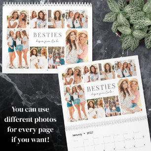 2027 Benutzerdefiniertes Foto der besten Freundin Kalender