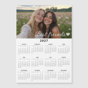 2027 Beste Freunde Benutzerdefinierter Foto-Magnet Magnetkarte