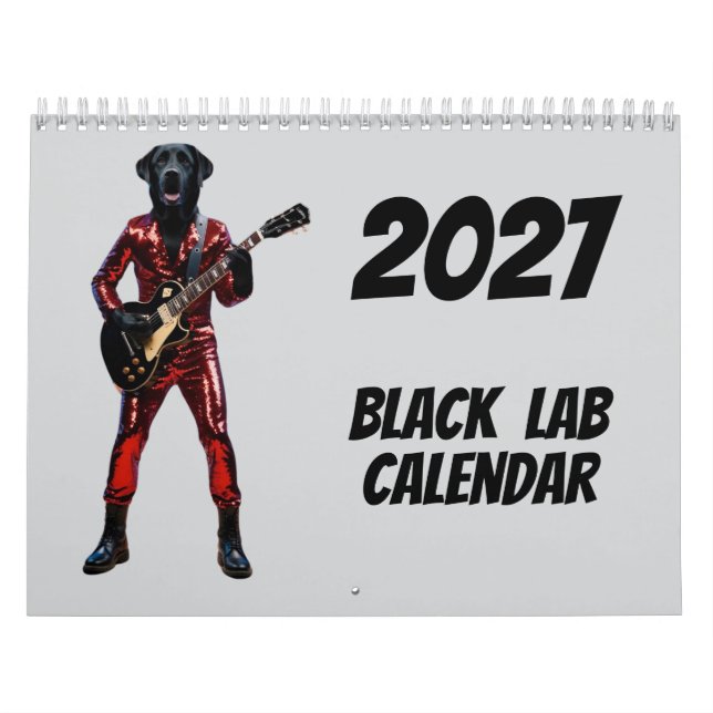 2027 Black Lab Hundekalender Kalender (Titelbild)