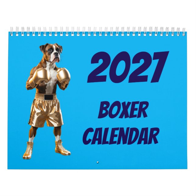 2027 Boxer-Hundekalender Kalender (Titelbild)