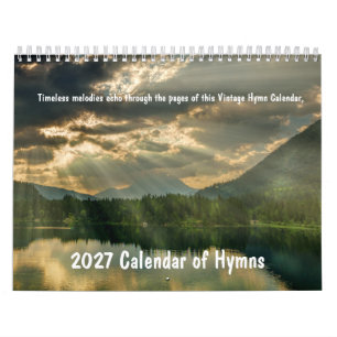 2027 christliche alte Hymnen-Texte Kalender