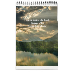 2027 christliche Vintage-Hymnen-Texte Kalender