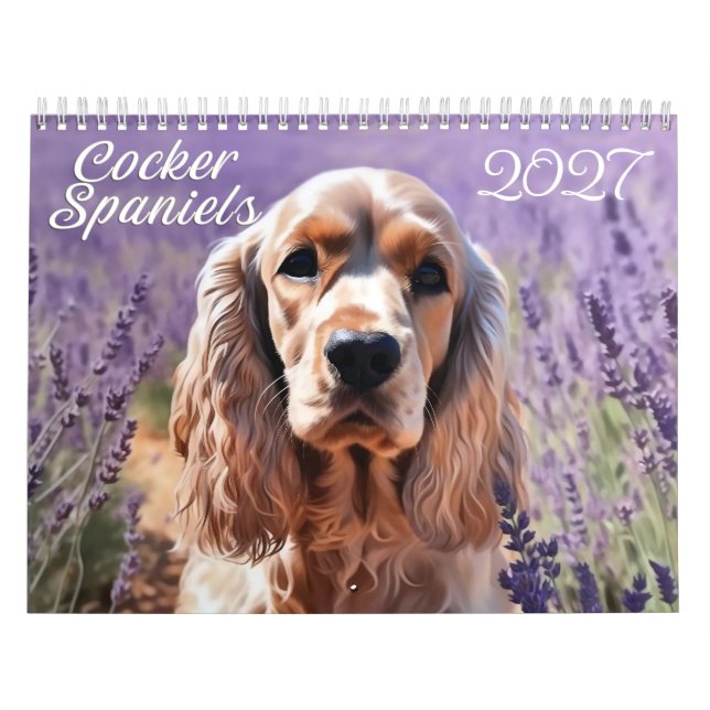 2027 Cocker Spaniels Kalender (Titelbild)
