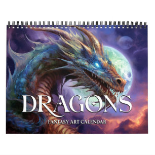 2027 Drachen Fantasy Art Kalender