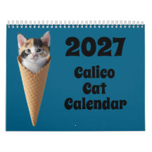 2027 Dreifarbenkatzen-Kalender