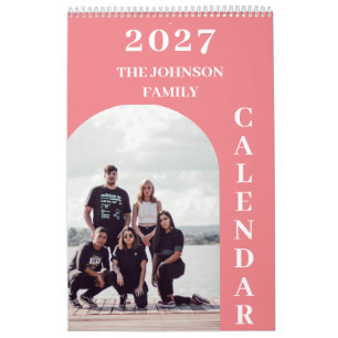 2027 Einfach Moderne Benutzerdefinierte 14 Fotos F Kalender