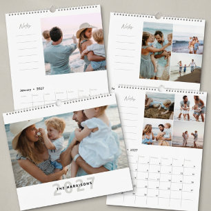 2027 Einfache Moderne Benutzerdefinierte Familien Kalender