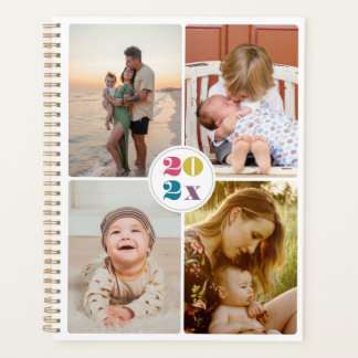 2027 Familienfoto-Collage einfache Agenda  Planer
