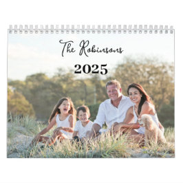 2027 Familienfoto sentimental modern elegant Kalender