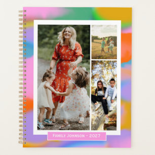 2027 Familienmutter-Fotos farbenfroh modern schön Planer