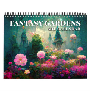 2027 Fantasy Gardens Fantasy-Kunstkalender Kalender