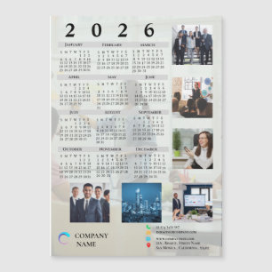 2027 Firmen-Fotokalender-Magnet-Unternehmen Magnetkarte