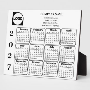 2027 Geschäftskalender Benutzerdefiniertes Logo Fi Fotoplatte