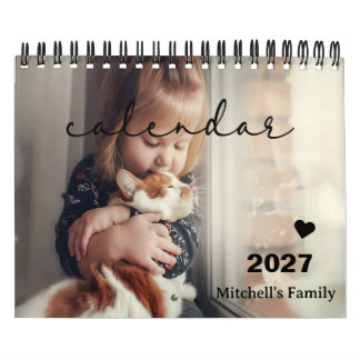 2027 Haustiere Benutzerdefiniertes Foto Erstellen Kalender
