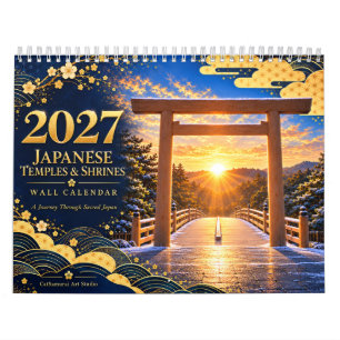 2027 Japanische Tempel & Schreine Wandkalender