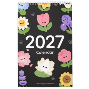 2027 Kalender Blume