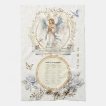 2027 Kalender Handtuch Schutzengel