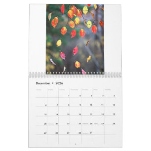 2027 Kalender (Herbstblätter - Erstellt von Grok)