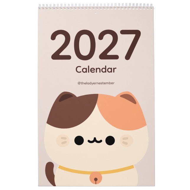2027 Kalender Katze (Titelbild)