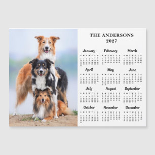 2027 Kalender Magnet Hund Kid benutzerdefinierte F