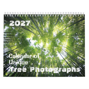 2027 Kalender mit einzigartigen Baumfotos anpassen