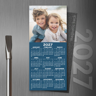 2027 Kalender mit Foto Modern Minimalist Magnet
