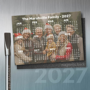 2027 Kalender mit Hintergrundfoto Magnetkarte