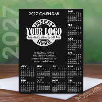 2027 Kalender mit Logo Kontaktinformationen
