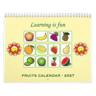 2027 - Kinderkalender (Früchte) Kalender