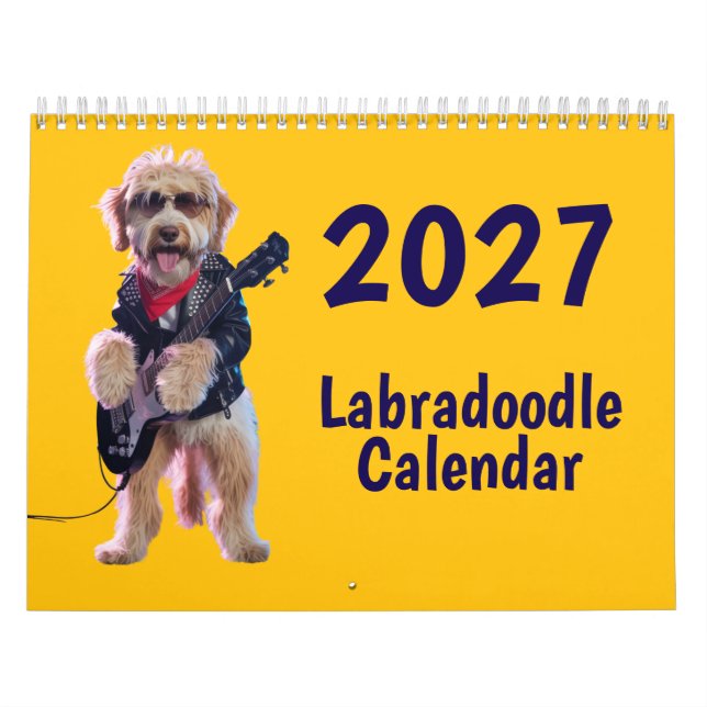 2027 Labradoodle-Hundekalender Kalender (Titelbild)