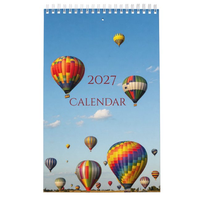 2027 Luftballon-Kalender Kalender (Titelbild)
