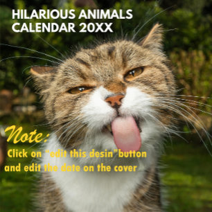 2027 Lustige Tiere Personalisiert Kalender