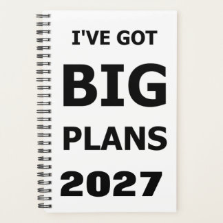 2027 Lustiger Spruch Ich Habe Große Pläne Planer