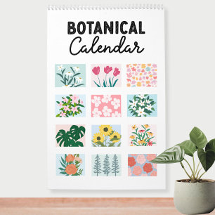 2027 Moderner Abstrakter Botanischer Kalender
