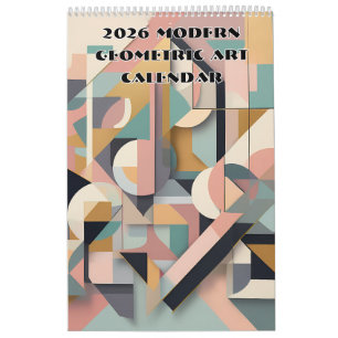 2027 Moderner Geometrischer Wandkalender